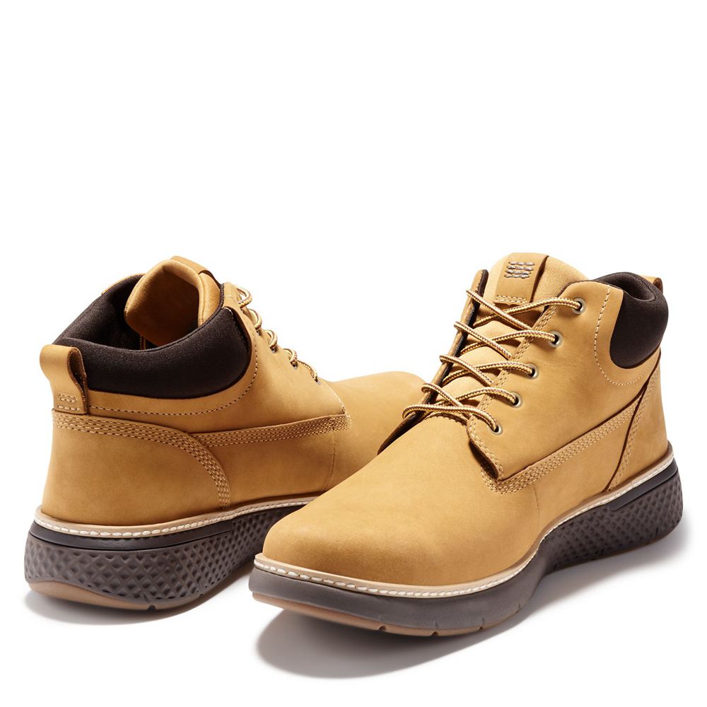 Botas Chukka Masculino - Timberland Cross Mark Impermeavel - XVCZL3687 - Marrom